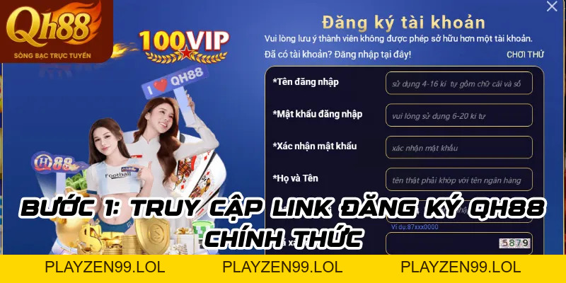 Đăng ký QH88 – Quy trình tạo tài khoản hội viên nhanh chóng