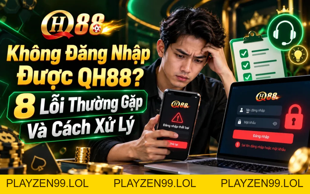 Không Đăng Nhập Được QH88? 8 Lỗi Thường Gặp Và Cách Xử Lý - QH88